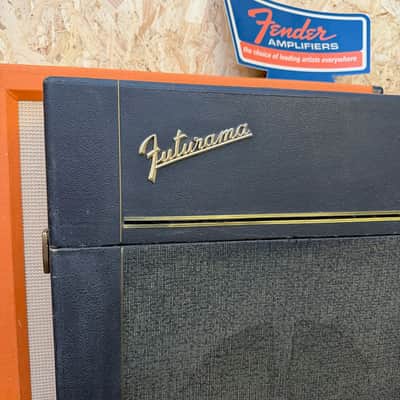 Vintage 1960s Selmer Futurama Bassist Major Valve Amplifier Head & 1x12 Cabinet image 2