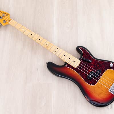 1973 Fender Precision Bass Sunburst Vintage Bass, Lightweight w/ "A" 1 1/2" Nut & Case image 10