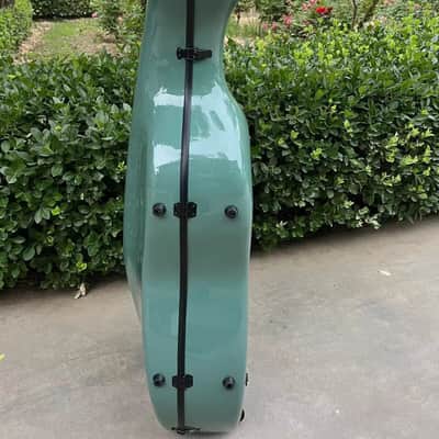 4/4 Cello Case Carbon Fiber Cello Box Carry for light green,free shipping image 5
