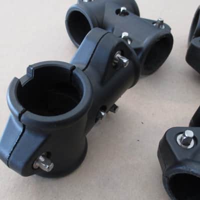 6 Piece Lot of Alesis T Clamps for 1.5" Electronic Drum Rack Tubes - Very Clean image 4
