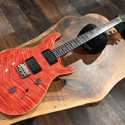 PRS Private Stock #12058 Custom 24 Raspberry Lemon Stripe w/ Reverse Chevron Flame Maple Top image 18