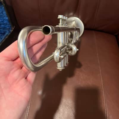 Reynolds Regent (Ohio Band Instruments) (1940s) Bb Trumpet SN 13498 (silver) (rare) image 5