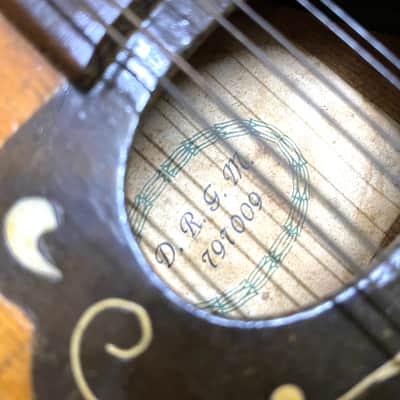 🎸 UNKNOWN MANDOLIN / D.R.G.M. / 1891-1945 / antique image 5