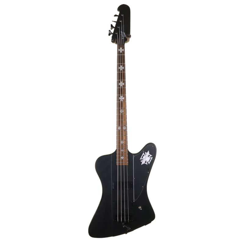 Epiphone Nikki Sixx Blackbird Bass Guitar Black with Case | Reverb