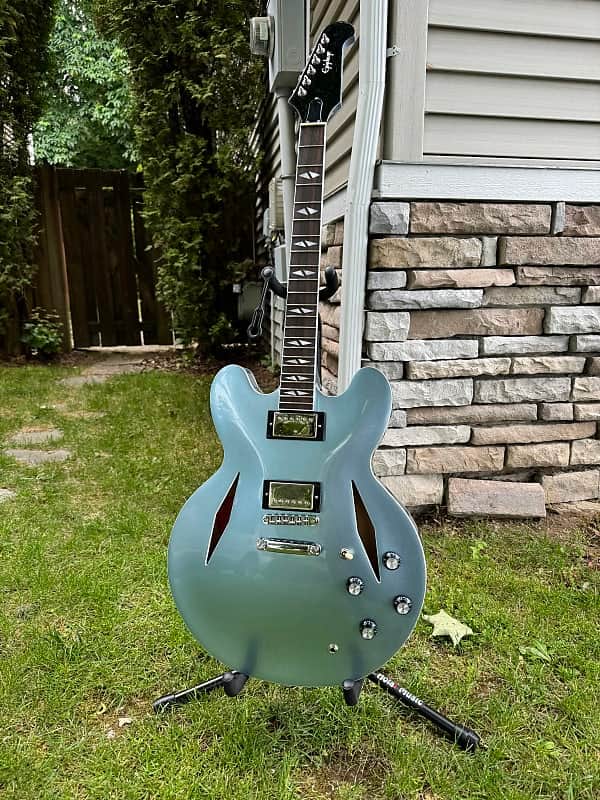 UPGRADED Epiphone Dave Grohl Signature DG-335 2024 - Present - Pelham Blue image 1
