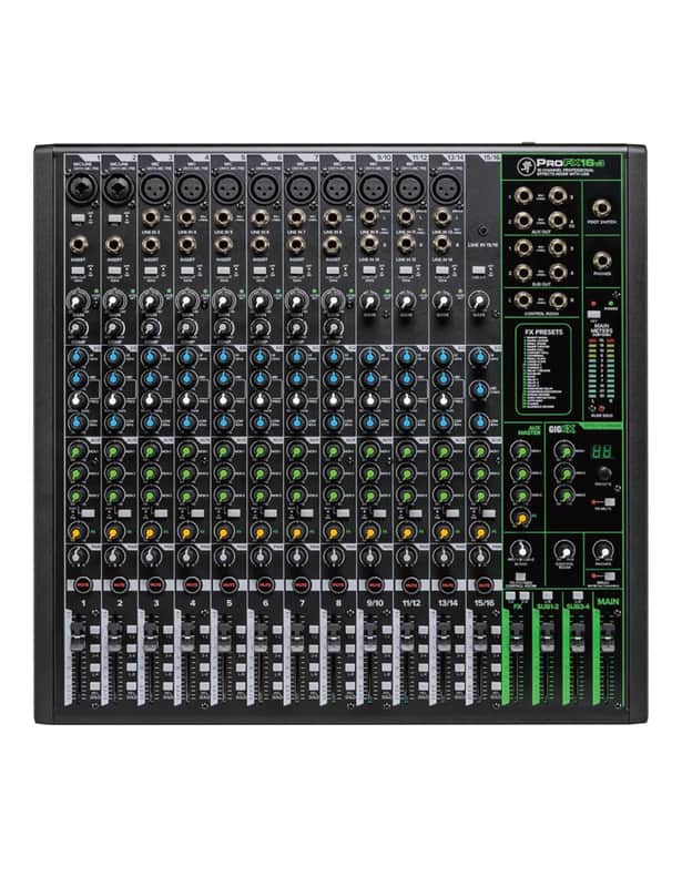 Mackie PROFX16-V3 Pro FX Series 16 Channel Professional Effects Mixer with USB image 1