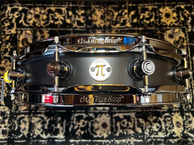 DW 3.14" x 14" Collector's Series Maple Pi Snare Drum - Ebony w/ Black Nickel Hardware image 1