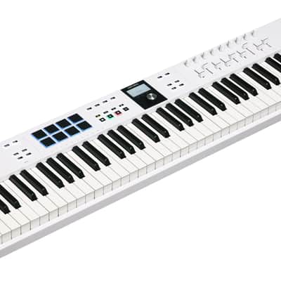 Arturia KeyLab Essential 88 mk3 — 88 key USB MIDI Controller Keyboard with Analog Lab V Software Included, White