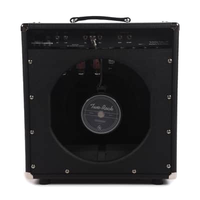 Two Rock Traditional Clean 100/50W 1x12 Combo w/ Black Bronco Tolex & Black Sparkle Matrix Cloth Pre-Order image 3