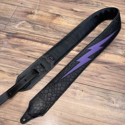 Carlino Purple lightening bolt strap 2026 - Black and purple image 4