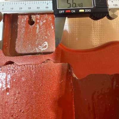 Orange DIY Electric Guitar Paulownia Body Build 6 String image 7