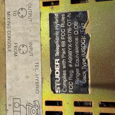 Studer Telephone Hybrid 1.918.102 Analog image 16