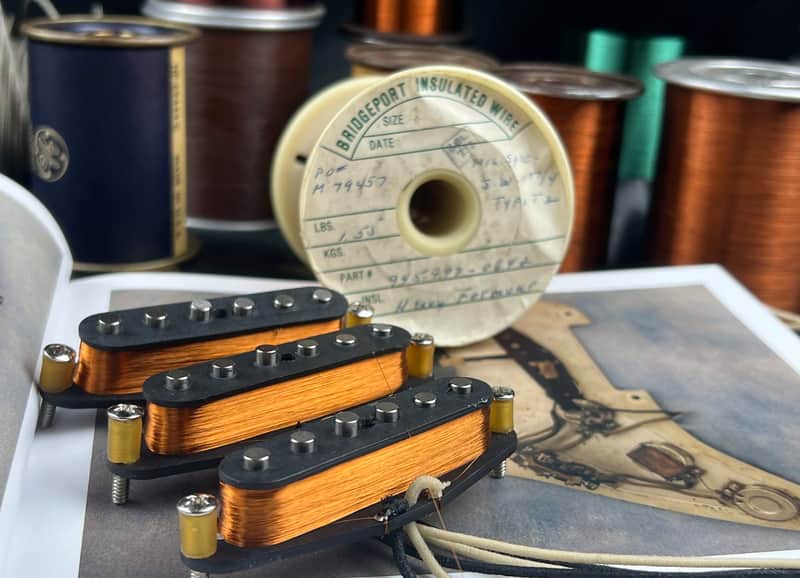 General Vintage Tone 1954 Hand Wound Bridgeport NOS pickup set for Stratocaster ®️ - NOS image 1