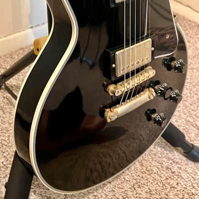 Gibson Custom Shop 2-Pickup '57 Les Paul Custom Black Beauty Reissue Ebony VOS image 7