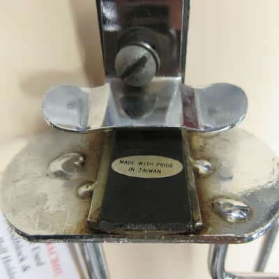 Used Vintage Woodblock and Cowbell Holder Made in Taiwan image 2