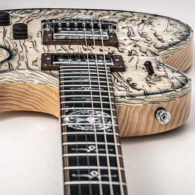 Mithans Guitars Valira Birch Burl boutique electric guitar image 4