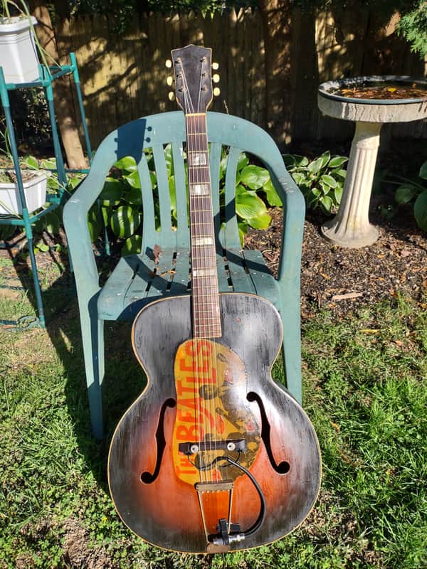 Kay N2 Archtop 17-1/4" 1940's - De coupage Beatles image 1