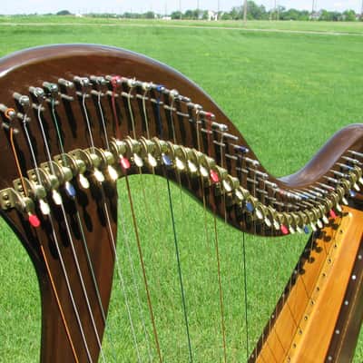 Beautiful Rare 34 String Aoyama 130-B Lever Harp Celtic Folk Instrument image 2