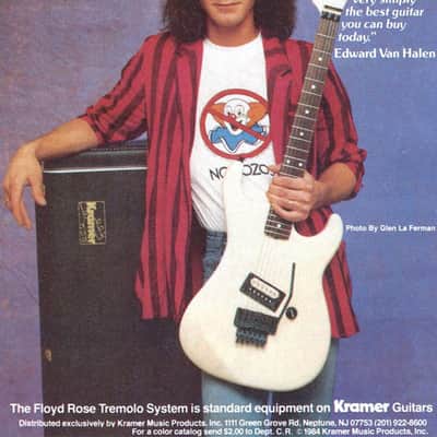 Kramer  Baretta Vintage Left-handed 1984  White - Pearl image 8