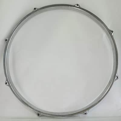 Premier 14" Die-Cast Snare Drum/Floor Tom 60-70s Batter Rim/Hoop Chrome 8-Lug UK image 6