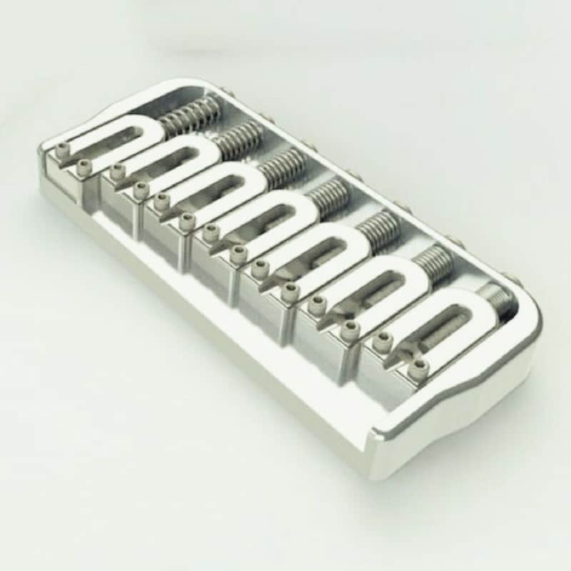 USA Hipshot 7 Strings Hardtail Fixed Bridge .175" Floor Height w screws - NICKEL image 1