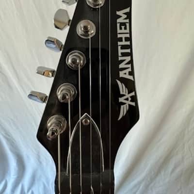 Anthem S-style Electric 24 Fret Guitar HH 2009 - Matte Green image 3