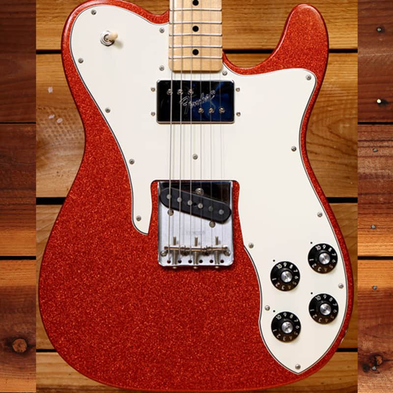 Fender Limited Edition '72 Telecaster Custom with Maple Fretboard 2018 - Orange Sparkle 24518