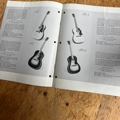 1958 Gibson Acoustics Catalog Brochure Rare J-50 J-45 LG L Vintage Case Candy image 6