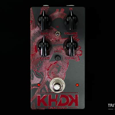 KHDK Electronics Dark Blood Kirk Hammett Signature Distortion Pedal 2010s - Red/Black image 2