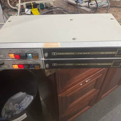 (2) Dolby system 361 Type A Noise Reduction units with CAT 22 cards. Close serial numbers image 2