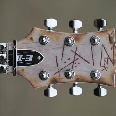 ESP E-II RZK-I Burnt Left Handed Signature - Distressed &amp; Burnt - Lefty(2) image 2