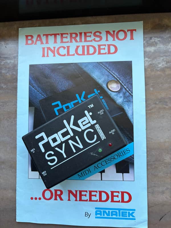 Anatek Anatek Pocket Sync – Vintage MIDI Sync Interface – No External Power required 1990 - black image 1