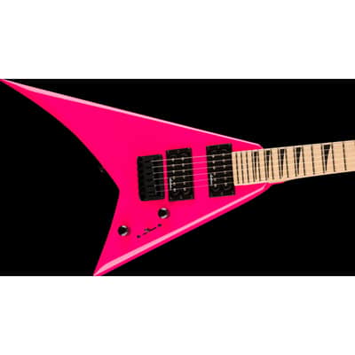 Jackson JS Series Rhoads Minion JS1X Electric Guitar, Maple FB, Neon Pink image 4