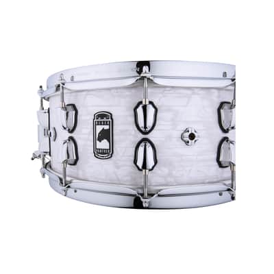 Mapex Black Panther Heritage 14"x6" Maple Snare Drum - White Strata image 5