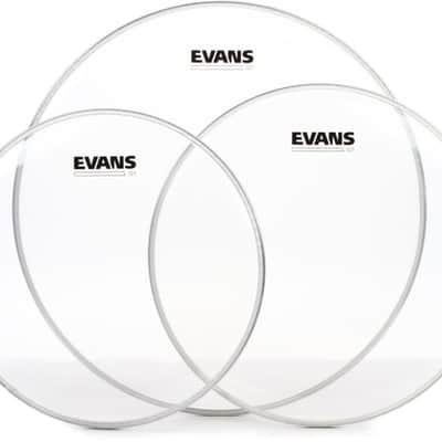 Evans G1 Clear 3-piece Tom Pack - 12/13/16 inch image 2