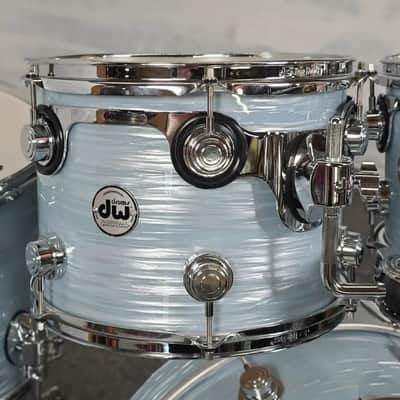 Used DW Collectors VLT 333 Maple 7pc Drum Set Pale Blue Oyster - Very Good image 5