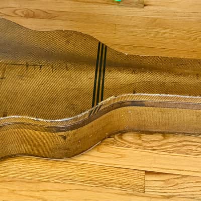 Geib striped tweed 30s-40s case 16” image 3