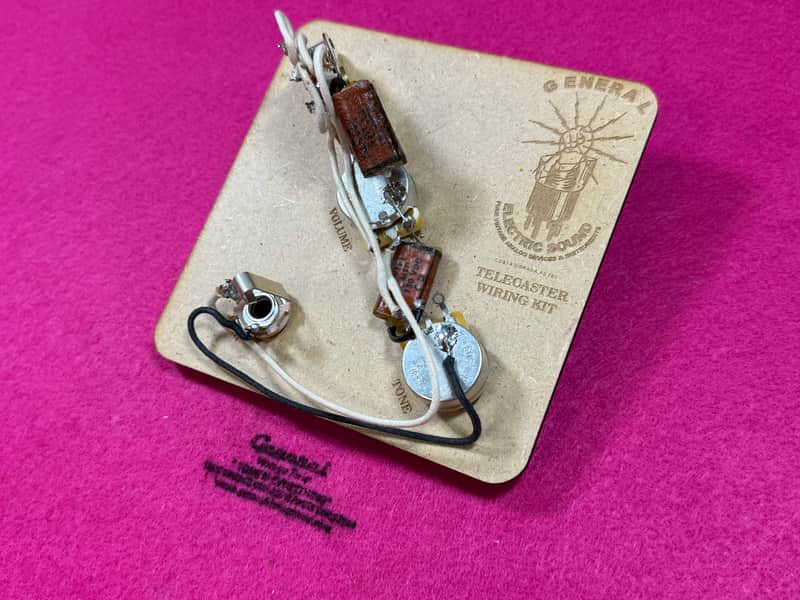 General Vintage Tone® Pre-Wired Harness Electronics for Telecaster® “Esquire ® ” Phone book capacitors image 1