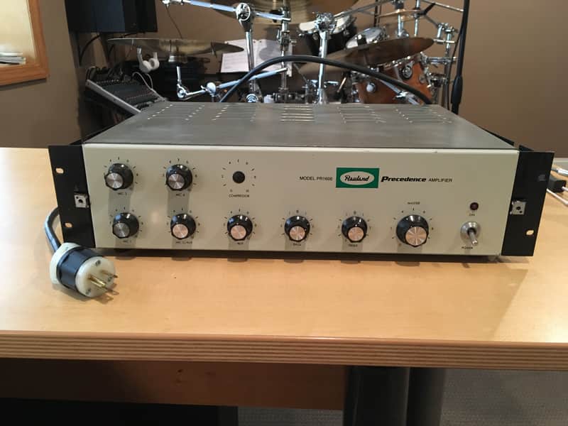 Rauland Precedence PR1606 Amplifier PA System 4 Mic XLR image 1