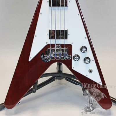 Gibson Flying V 4 String Bass Guitar Cherry Finish with Hardshell Case image 7
