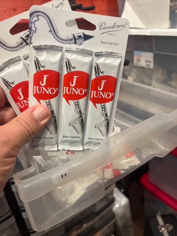 Vandoren JUNO Bass Clarinet, 3 Reed Card 2.5 image 1