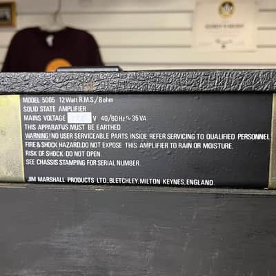 MARSHALL "LEAD 12" Model 5005 - 12-Watt 1x10" COMBO; '84 CLEAN! image 6