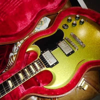 Gibson/ Scarecrow Guitars Custom SG 2017 - Lime green weathered relic image 12