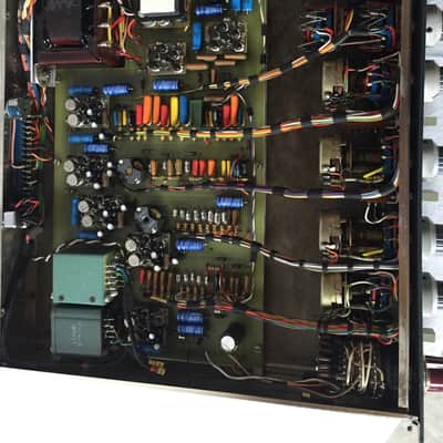Pair of Original Vintage Neve 1081 Pre-amp / EQ Modules in Rack image 6