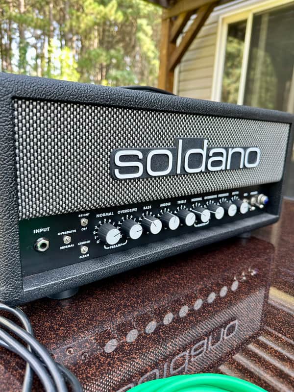 Soldano SLO-30 Custom Amp Head Salt and Pepper Grill image 1