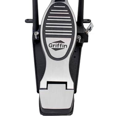 Griffin Double Drum Kick Pedal for Bass Drum - Twin Set Foot Pedal Quad Sided Beater Heads - Dual Double Chain Drive Percussion Hardware - Impressive Response for Metal and Rock Drummers image 7
