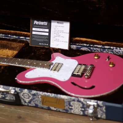 Perinetti Lancia Semi-Hollow - Pink Gold Sparkle image 2