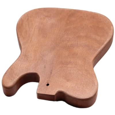 Left Handed Mahogany Wood Guitar Tele Style Body image 6