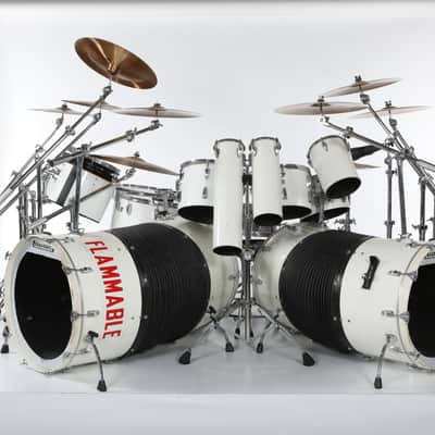 Ludwig Alex Van Halen Stage Played complete 1980 Invasion Tour Kit image 1