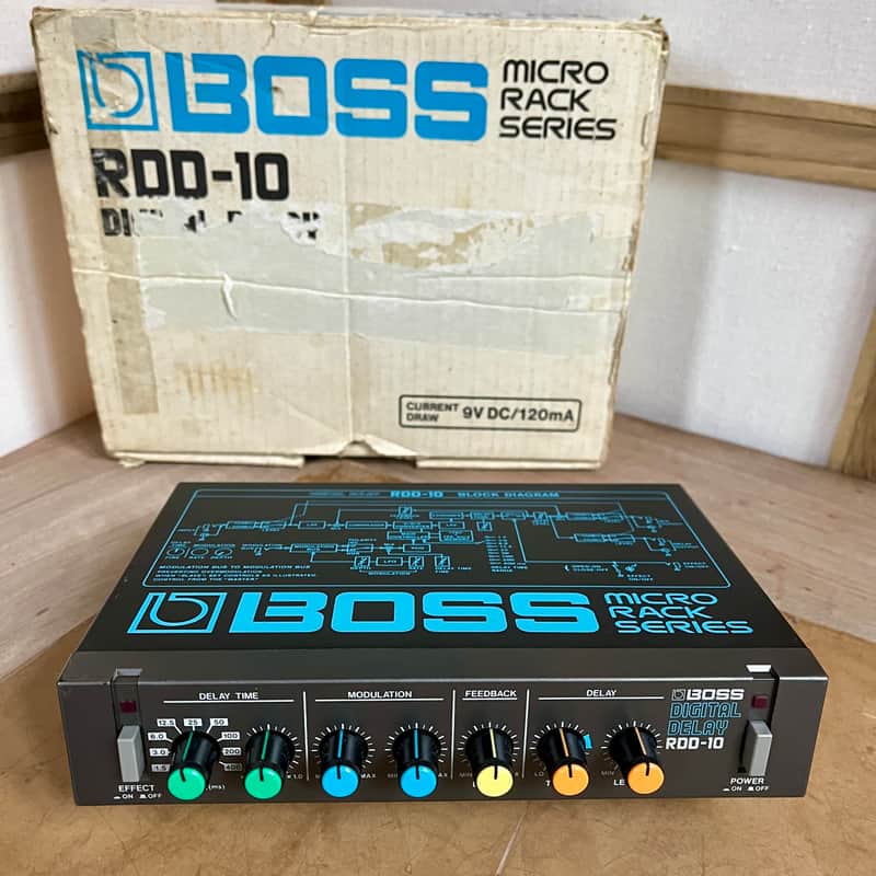 Boss RDD-10 Micro Rack Series Digital Delay 1985 - 1991 - Black image 1